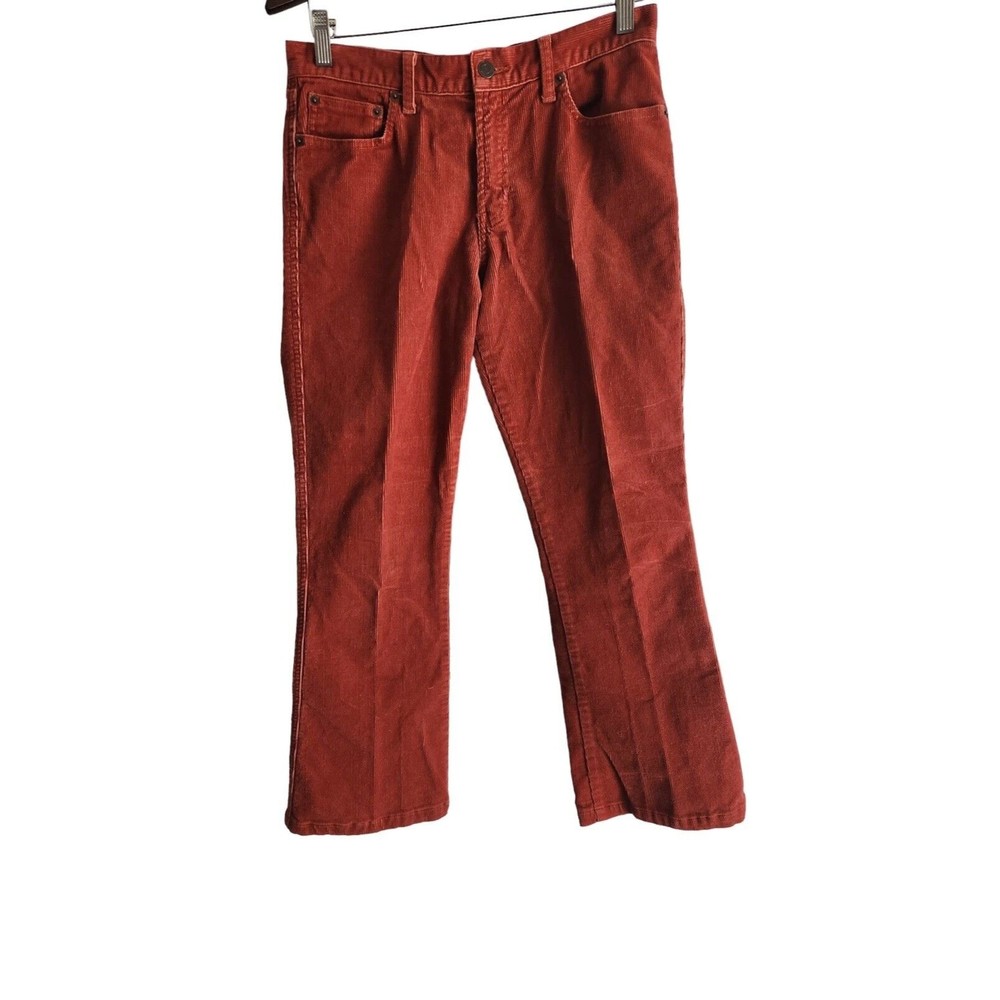 Abercrombie & Fitch Corduroy Pants Women's Size 6 Brown Cotton Stretch 5 Pockets